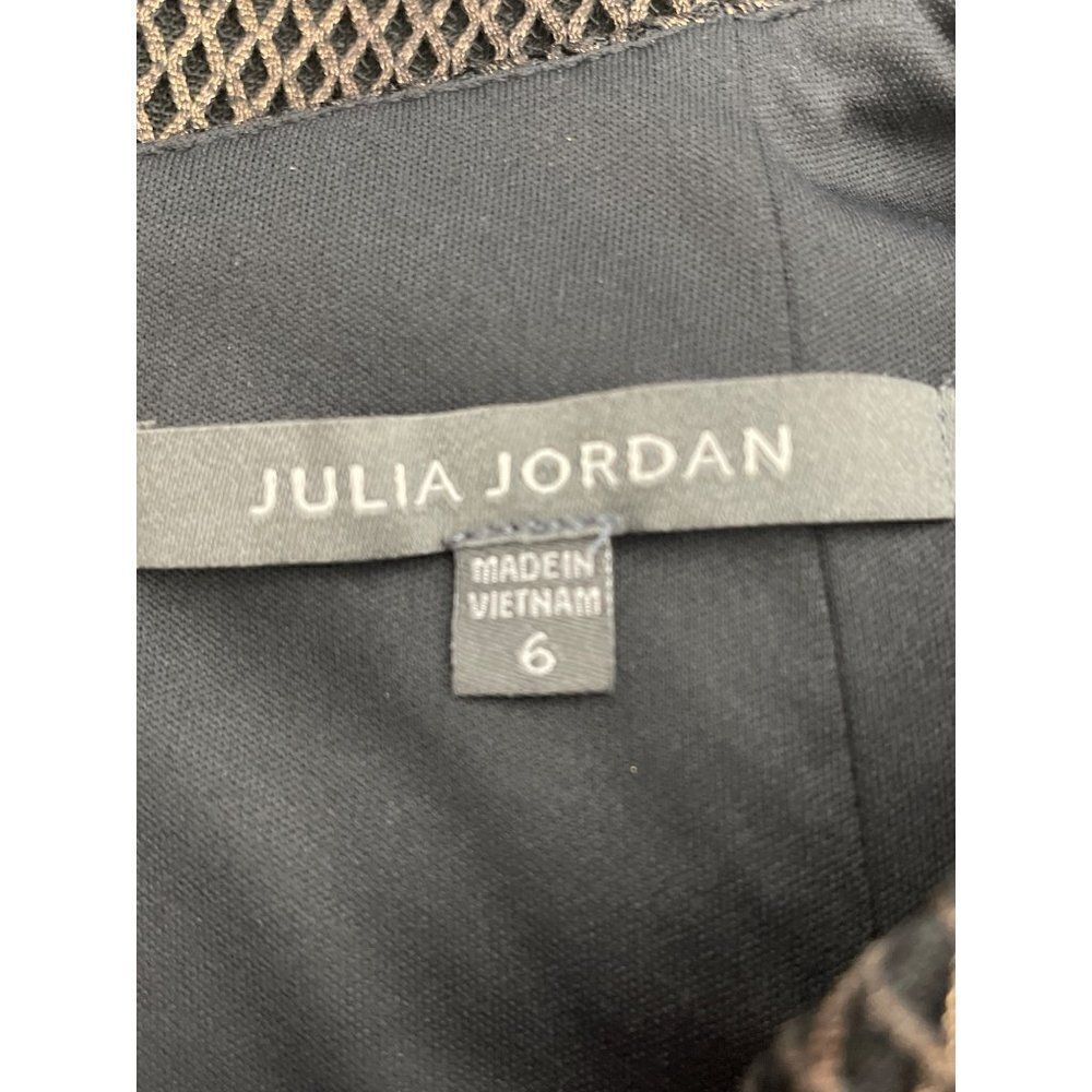 Julia Jordan Jacquard Split- Neck Fit & Flare Size 6 - Picture 12 of 14